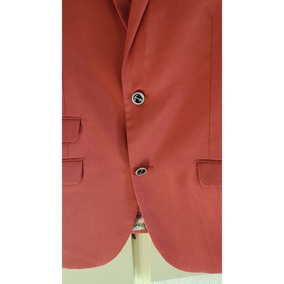 Paisley and Gray Coral SB Two Button Sportcoat w/Elbow Patches, Fully Lined, Cla - Picture 2 of 12
